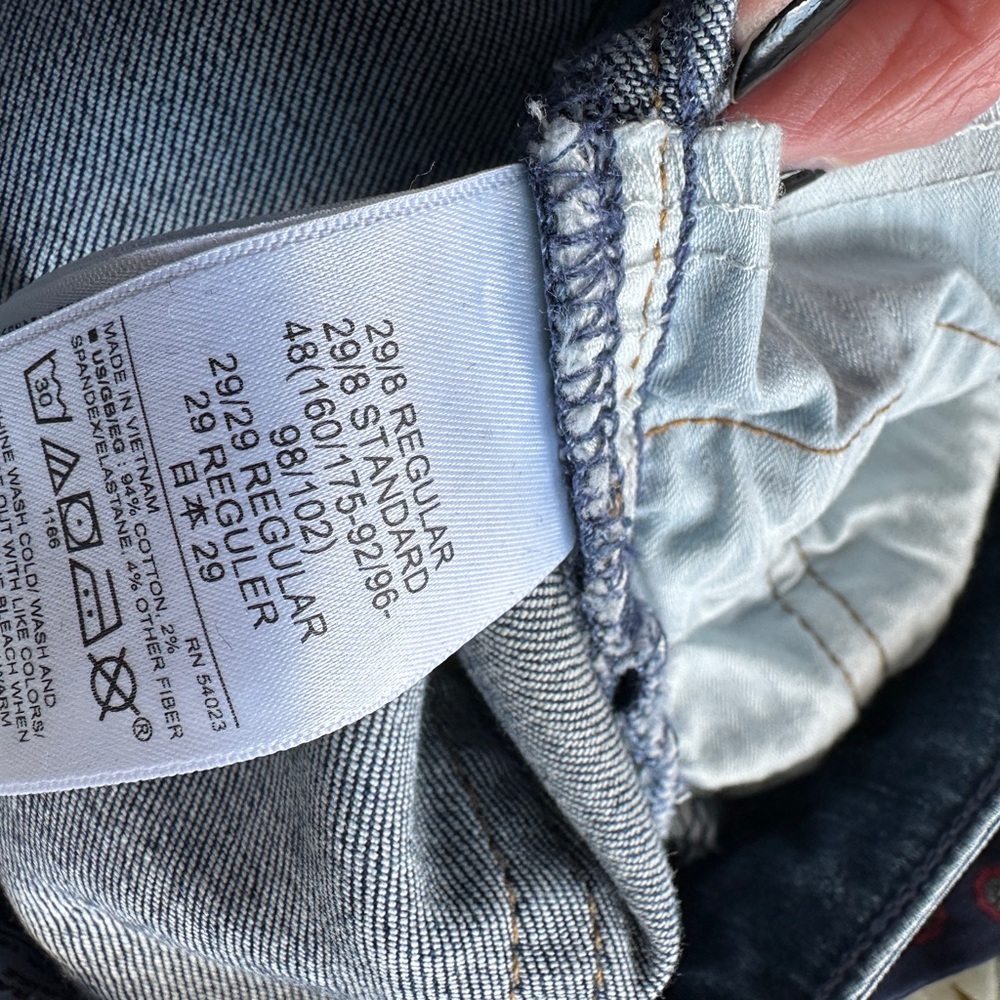 GAP Blue Straight Leg Jeans Classic Style - Picture 6 of 8